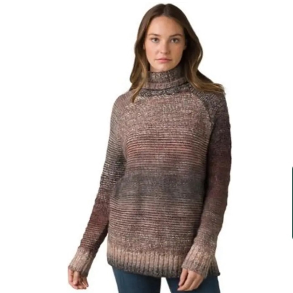 Prana Autum Rein Turtleneck Wool Blend Yoga Outdoor REI Sweater Tunic
